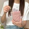 Billetera de Mujer Lingge Cuero Suave Texturizado Multitarjeta Tarjetero Certificado Tres en Uno Antidesmagnetización Lujo Ligero Bolsa Pequeña Monedero