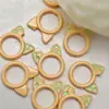 Anillo de Cuentas con Orejas de Gato DIY Cadena para Teléfono con Pintura en Spray y Laca Cadena Hecha a Mano Joyería Accesorios de Aleación Colgante Aleación de Zinc Laca