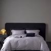 Conjunto de Luxo 4 Peças Ak-Su Algodão de Fibra Longa Cetim Jacquard Capa de Edredom de Aba Larga Algodão Puro Acessível Luxo Roupa de Cama Cr