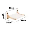 Hamaca para Gatos Ventana Ventosa Colgante Cuatro Estaciones Madera Maciza Plegable Cama para Gatos Nido para Gatos Artefacto para Tomar el Sol de Gatos