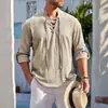 Camiseta de manga larga para hombre estilo resort, secado rápido, transpirable, elegante, versátil, con cuello mao, para 2026, transfronteriza, en stock