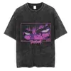 Transfronteriza Lavable230g Camiseta Lavable de Anime Estampado Retro Múltiples Patrones Venta Directa de Fábrica