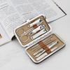 Tesoura de Unha Transfronteiriça Conjunto de 10 Peças Cortador de Unha Multifuncional Cortador de Unha Portátil Conjunto de Manicure para Casa Ferramentas de Manicure