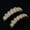 TEMU Venta Caliente Hip Hop Dientes Grillz Completo Diamante Circonio Diez Dientes Moderno Adorno de Cobre Halloween Personalidad Adorno Dental Venta al Por Mayor