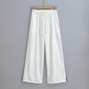 Pantalones de Pierna Ancha con Cordón Ajustable Estilo Americano Urbano para Mujer, Casuales, Adelgazantes, Holgados, Deportivos, de Secado Rápido, Rectos