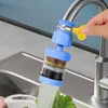 Filtro de grifo de seis capas para grifo de agua del grifo de la cocina del hogar, ahorrador de agua de ducha universal a prueba de salpicaduras con punta de filtro