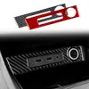 Aplicable a Seat Ateca 5F 16-25 Modificación Interior Fibra de Carbono Portavasos Panel de Consola Central Salida de Aire