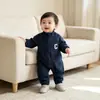 Mono de polar estilo coreano para bebés niños y niñas, moderno y deportivo, perfecto para salidas y gatear
