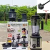Liquidificador 3L 6 em 1 de grande capacidade transfronteiriço de aço inoxidável máquina comercial de metal quebra-parede moedor de carne triturador de gelo espremedor