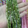 Concha natural de agua dulce tubo redondo 3 * 5 mm cuentas sueltas semiacabadas hechas a mano DIY pulsera aretes accesorios de joyería al por mayor