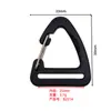 Hebilla de Equipaje Exterior Plástico Gancho Triangular Simple Acero Inoxidable Táctico Gancho de Escalada Gancho para Correa de Mochila