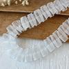 Organza Lotus Leaf Lace Wave Ribbon Lace Acessórios Spiked Beads Flower bouquet Embalagem Saia Borda Decoração de Vestuário