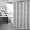 Cortina de ducha simple Cuadros 160g gruesa impermeable baño inodoro hotel poliéster tamaño de fábrica