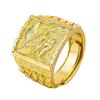 Novo Anel Par de Fênix banhado a ouro para homens e mulheres do Vietnã Joias de casamento banhadas a ouro Anel aberto de Fênix banhado a ouro em latão para casais