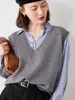 Nuevo Chaleco de Punto con Cuello en V 2021 para Mujer, Chaleco Exterior sin Mangas, Chaleco Cálido de Otoño e Invierno con Temperamento para Combinar