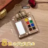 Mini Caixa de Tinta Aquarela Conjunto de Pintura Aquarela Conjunto Completo de Mini Prancheta Caderno Portátil Esboço Infantil