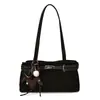 Bolsa tote de camurça transfronteiriça para mulheres, novo modelo 2026, versátil para o trabalho, grande capacidade, toque de alta qualidade, bolsa de mão, bolsa de ombro, bolsa de axila