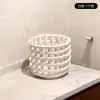 Caja de Almacenamiento para Toallitas Desechables de Limpieza Facial Uso Secundario Encimera de Lavado de Manos e Higiene Bucal Estante de Almacenamiento para Peines de Baño Caja de Colocación Suave
