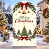 Decoración de Foto de Portada de Arco Navideño Cubierta de Tela Elástica de Seda de Leche Engrosada Cubierta de Puerta de Arco Personalizada para Fiesta Festiva