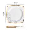 Vajilla y platos de porcelana china de hueso con relieve oscuro estilo chino para el hogar, vajilla de cerámica, plato, vajilla y combinación de platos, combinación libre