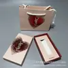 Y/* Colección Limitada Tanabata Caja de Regalo de Lápiz Labial/Caja de Regalo Cojín de Aire con Raya Dorada Pequeña Bolsa de Mano para Compras Bolsa de Regalo