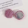 25mm colorido fofo pelúcia tecido metal botão remendo cocar grampo de cabelo brincos feminino diy jóias acessórios
