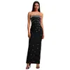 C7503 Transfronteiriço Aliexpress Amazon Moda Europeia e Americana Feminino Sexy Tomara-que-caia Vestido sem Costas com Strass de Alta Qualidade
