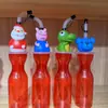 Taza de Agua de Halloween de Nuevo Producto Transfronteriza Taza Desechable de Plástico con Popote para Niños Taza de Santa Taza de Té de Leche