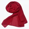 Venda Direta da Fábrica Xale Versátil de Alta Qualidade Cor Sólida Malaio Indonésio Lenço de Cabeça Lenço de Chiffon com Pérolas Lenço Respirável