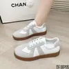 Entrenamiento Alemán Vintage 2024 Nuevos Populares Planos Versátiles Deportivos Casuales Tenis Zapatos Blancos Zapatos de Estudiante