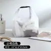 Bolsa de almacenamiento impermeable de malla de PVC, bolsa de maquillaje para viajes al aire libre, almacenamiento portátil, neceser unisex, de mano