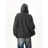 Moletom cardigã listrado estilo americano para homens, jaqueta esportiva com capuz de outono para casais, marca da moda, jaqueta casual com vibe descontraída