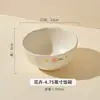 Conjunto de Tigela e Prato Floral, Louça para Porção Individual, Tigela de Arroz Cerâmica, Modelo Novo Doméstico 2026, Tigela e Hashis de Alta Estética, Pratos Estilosos