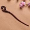Nova Presilha de Cabelo de Jacarandá com um Design Único de Coelho, Acessório de Cabelo Personalizado, Presilha de Cabelo Artesanal de Madeira Maciça, Acessório de Estilo Artístico