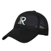Estilo Coreano Ins Boné de Baseball Versátil com Bordado da Letra R Proteção Solar Aba Curva Chapéu para Uso Externo Praia Corrida Pesca para Homens