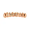 Aparelho Dourado Hiphop Hip-Hop, 8 Dentes para Dentes Superiores, 8 Dentes para Dentes Inferiores, Superfície Brilhante Atacado de Aparelhos, Hip-Hop Transfronteiriço