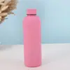 Botella de Boca Pequeña Estilo Americano Acero Inoxidable 304 Transfronteriza Taza Aislada con Pintura de Goma para Exteriores Montaje en Coche Deportiva Taza de Agua Personalizada Venta al por Mayor