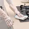 Guantes para el hogar, Guantes de felpa para la lavandería, Guantes gruesos de PVC impermeables, Guantes para limpieza de cocina y lavado de platos, Forrados de felpa, Buena calidad