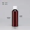 Botellas de Plástico Transparentes con Tapa abatible en stock 30 50 100ml Flexibles para Loción Cosmética Botellas Dispensadoras con Tapa de Mariposa