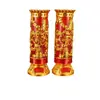 Velas de Cristal para Año Nuevo y Festival de Primavera para Uso Doméstico, Lámparas de Mantequilla sin Humo para Ofrendar a Buda, Lámparas de Larga Duración, un Par para Regalo de Inauguración de Casa y Ofrenda a Buda