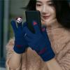 Otoño/Invierno 2026 Venta Caliente Estilo Coreano Piel Sintética de Visón Guantes de Punto Cálidos de Cinco Dedos para Mujer Venta Directa de Fábrica