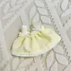 [Solo Ropa de Bebé] Llavero Colgante Belle Ropa para Muñeca Falda con Tirantes Tejida a Mano Falda Paraguas Muñeco de Peluche Ropa Linda