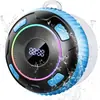 Altavoz Bluetooth inalámbrico de fábrica con ventosa, impermeable, luces de colores LED, pantalla digital, IPX7, superventas transfronterizo, diseño privado