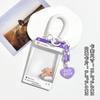 Nueva funda transparente para tarjetas con diseño de animales pequeños, funda protectora para tarjetas escolares con diseño de dibujos animados y diálogo