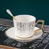 Estilo Nórdico Pequeno Luxo Celebridade da Internet Conjunto de Xícaras de Café Cerâmica ins Leve Luxo Chá Preto Chá Aromático Chá da Tarde Xícara de Chá para Sobremesa Pires
