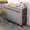 Aparador de Lujo Ligero Uso Doméstico Montado en Pared Integrado Simple Moderno Gabinete de Almacenamiento Multifuncional Sala de Estar Cocina Armario