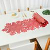Manteles Individuales de Copo de Nieve Navideño Hueco Estilo Europeo, Tapetes Huecos Antideslizantes con Aislamiento Térmico para el Hogar, Decoración de Mesa de Comedor Transfronteriza, Venta al por Mayor de Manteles Individuales Estilo Occidental
