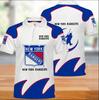 Transfronterizo 2024 explosiones AliExpress wish Amazon nuevo impresión digital 3D NHL playera tipo polo corta comercio exterior