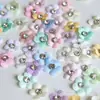 22mm cravejado cetim pequena flor vestido de noiva Hanfu grampo de cabelo acessório de cabelo chapéu feito à mão DIY peça de flor decorativa modeladora