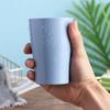 Juego de Vasos de Paja de Trigo Transfronterizo, Vaso Sencillo de Color Liso para Cepillo de Dientes de Pareja, Vaso de Plástico para Lavar, Vaso de Agua